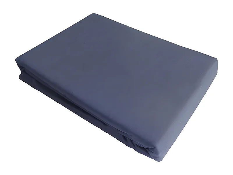 Drap plat 100% "Satin de coton Peigné" / 80 fils /cm²