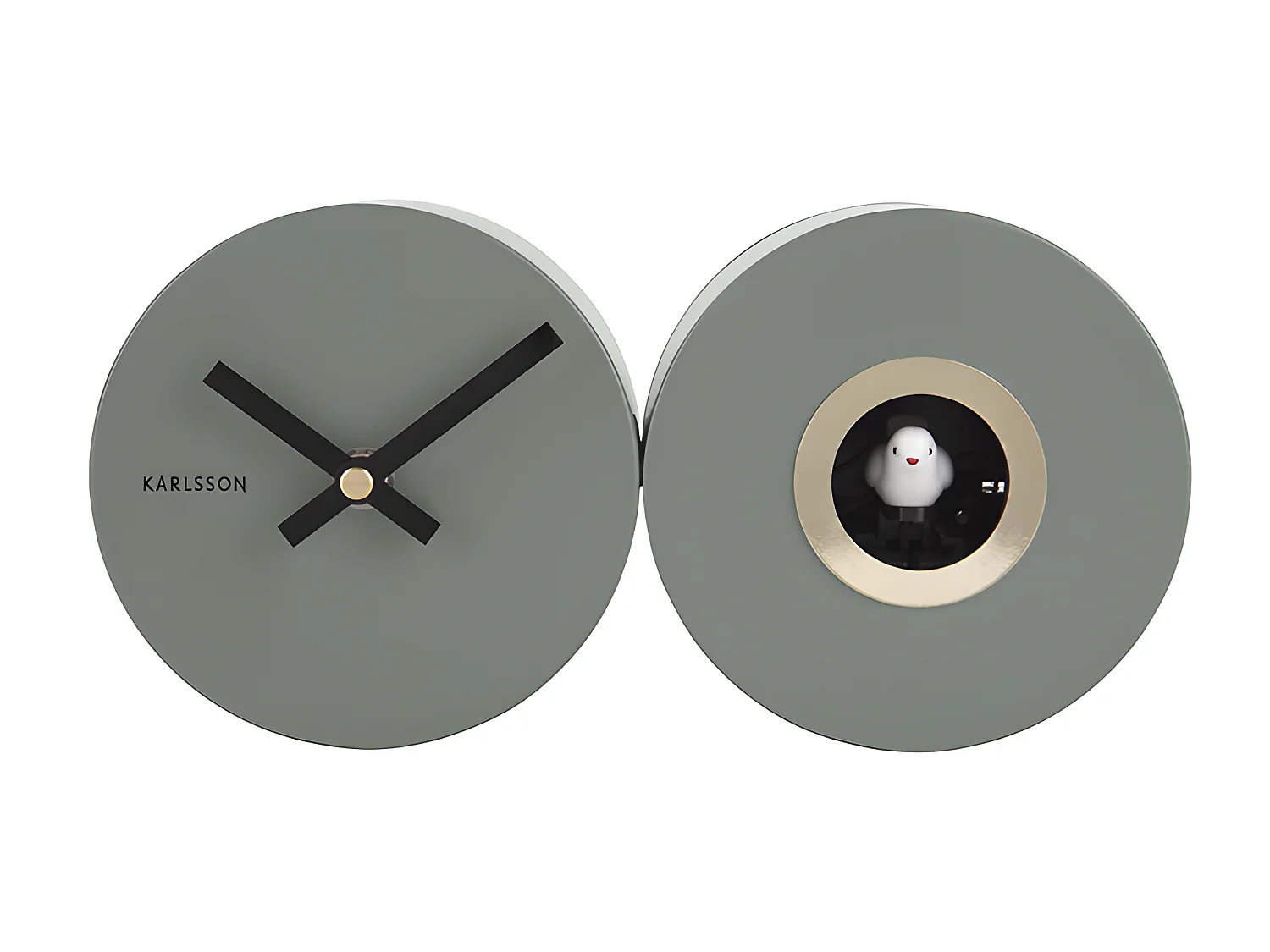Horloge murale Duo Cuckoo - Hauteur 13 cm - PRESENT TIME