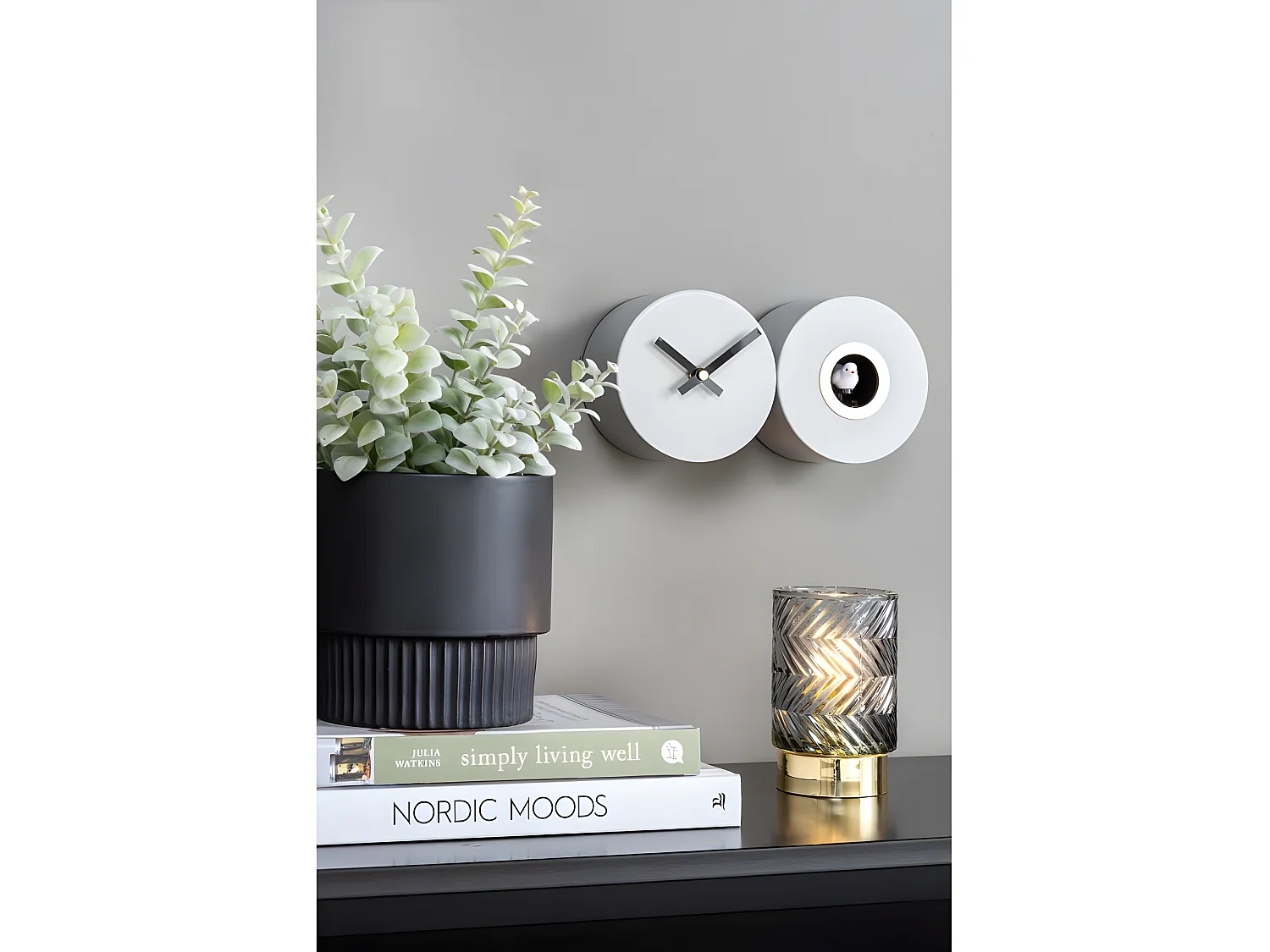 Horloge murale Duo Cuckoo - Hauteur 13 cm - PRESENT TIME