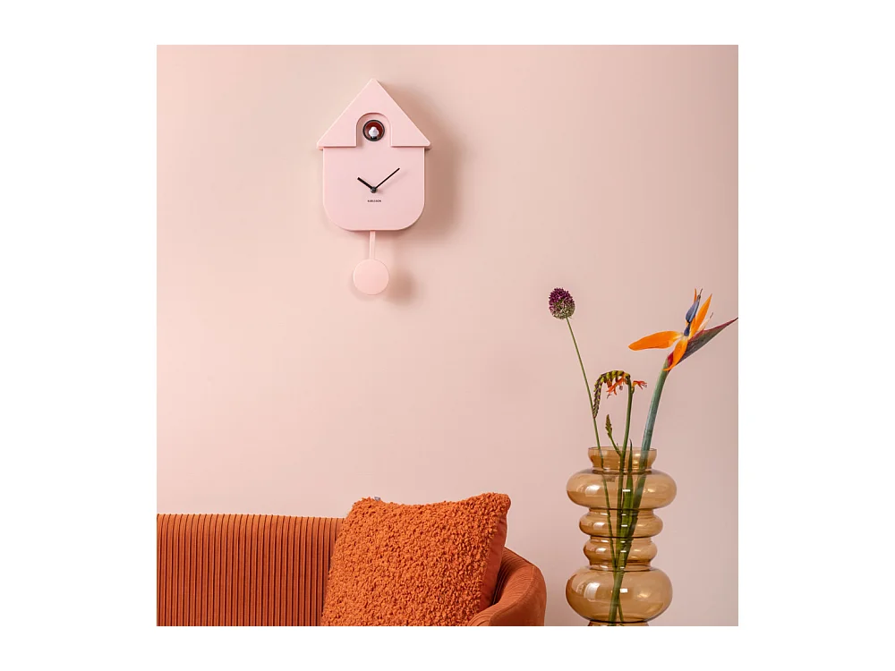 Modern Cuckoo - Horloge à pendule - Rose pastel