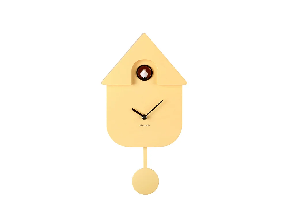 Modern Cuckoo - Horloge à pendule - Couleur - Jaune
