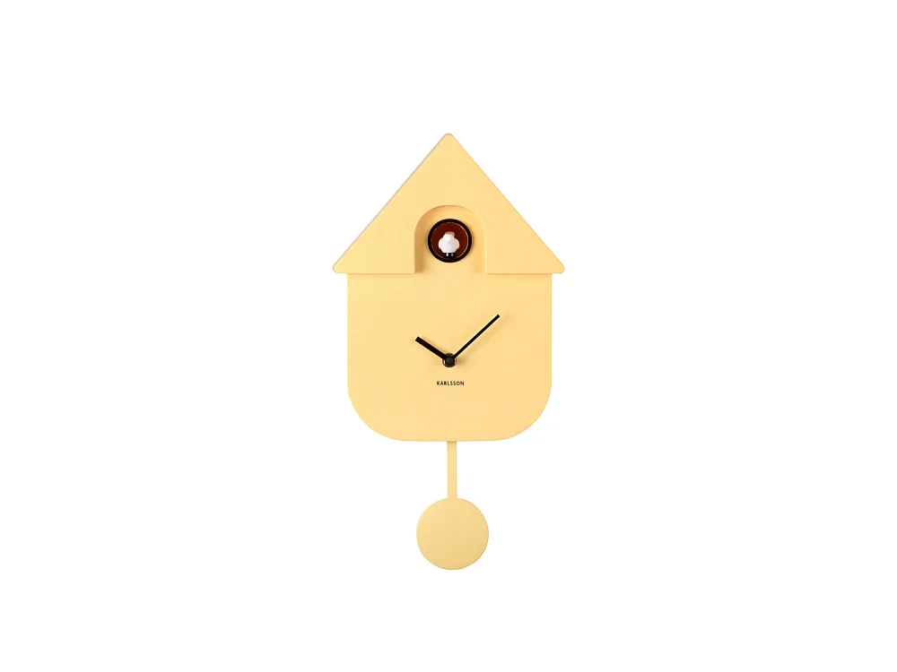 Modern Cuckoo - Horloge à pendule - Couleur - Jaune