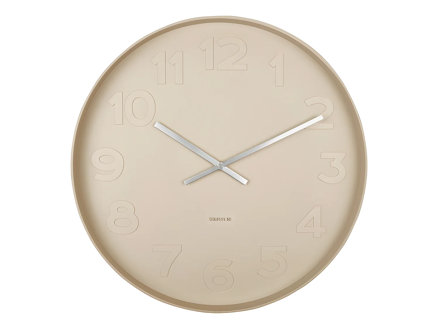 Mr. Brown - Horloge murale ronde ø51cm : Couleur - Beige