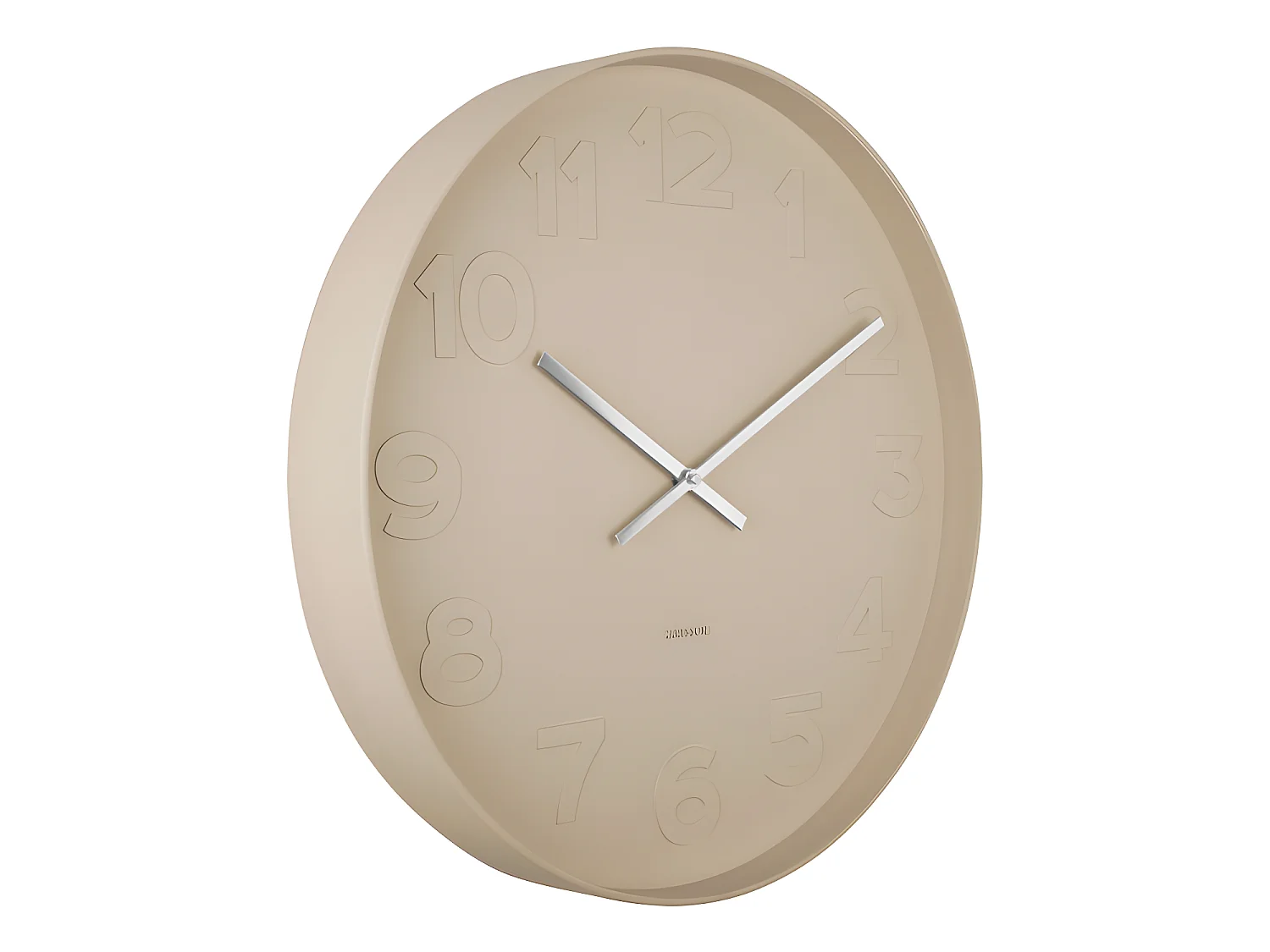 Mr. Brown - Horloge murale ronde ø51cm : Couleur - Beige