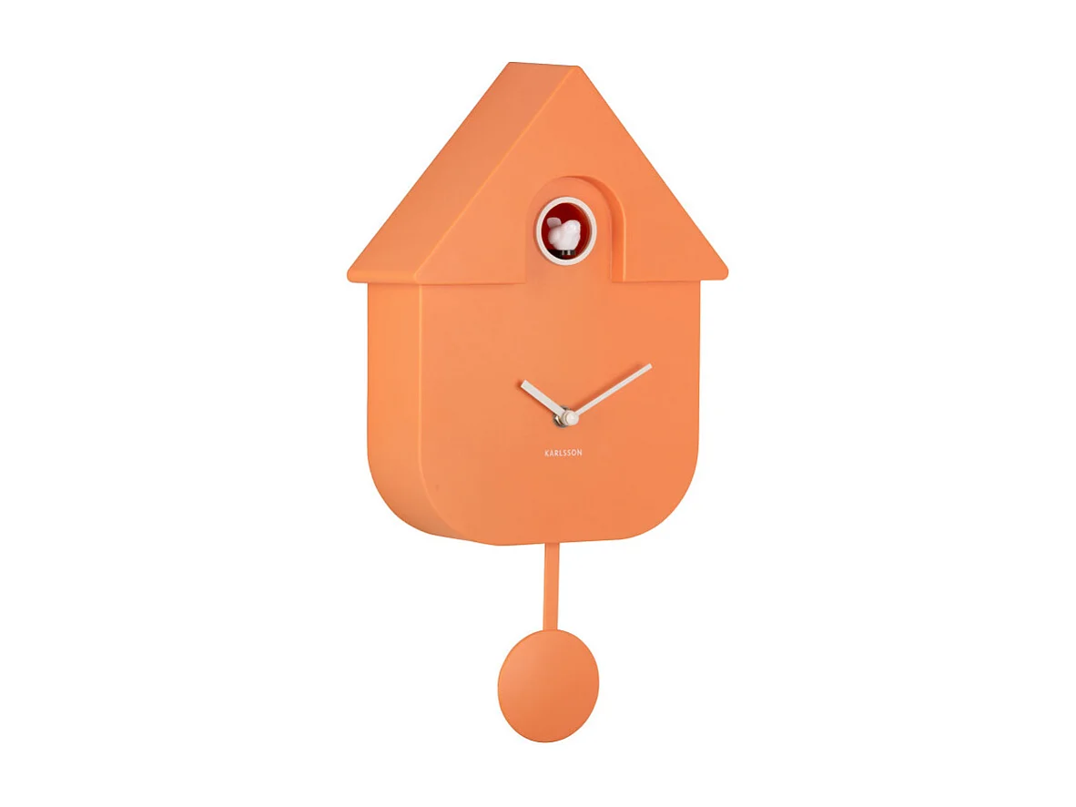 Reloj de pared moderno de cuco - Naranja