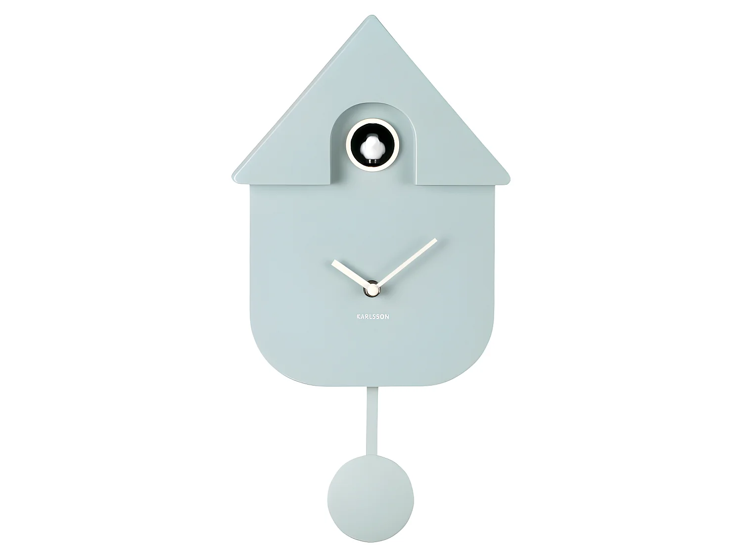 Wanduhr Modern Kuckuck - Soft Blue