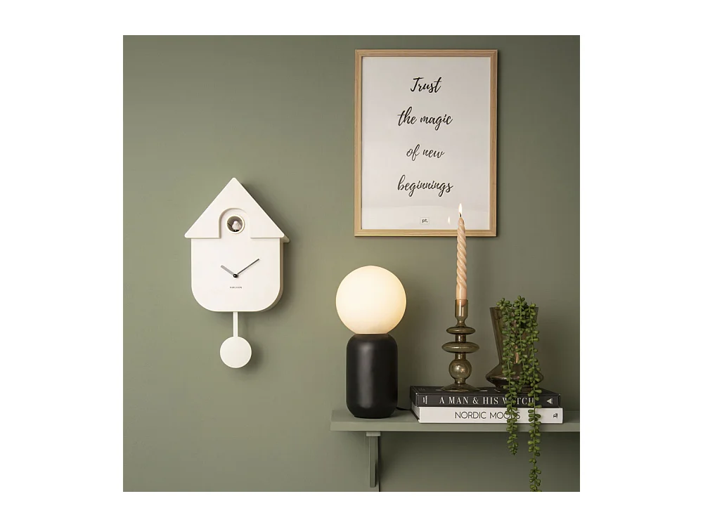 Modern Cuckoo - Horloge à pendule - Blanc