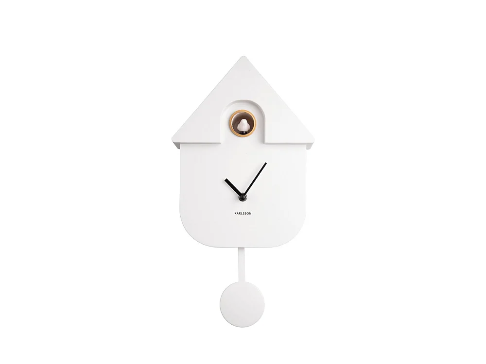 Modern Cuckoo - Horloge à pendule - Blanc