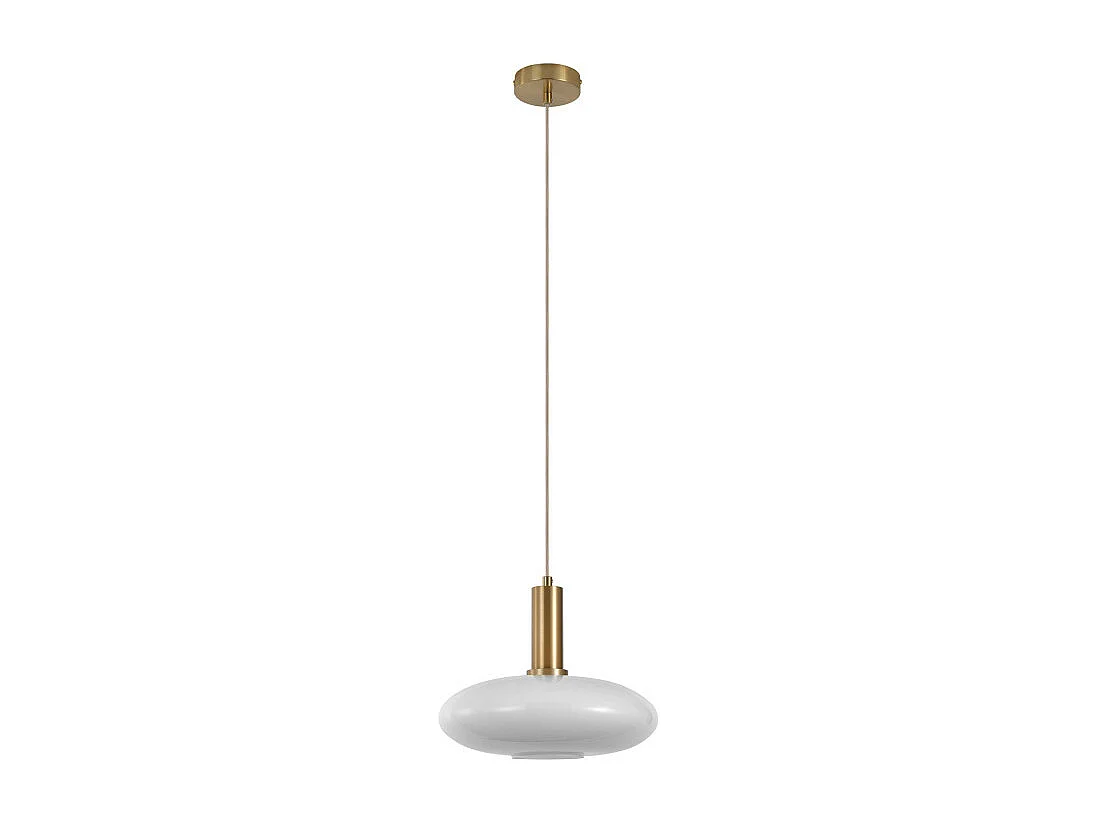 Chelsea lamp hanglamp 28x20x28cm wit glas.