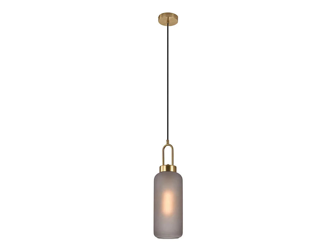 Luton lamp hanglamp Ø13cm rookkleurig glas.