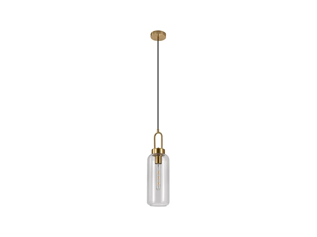 Luton - Suspension cylindrique en verre : Couleur - Transparent