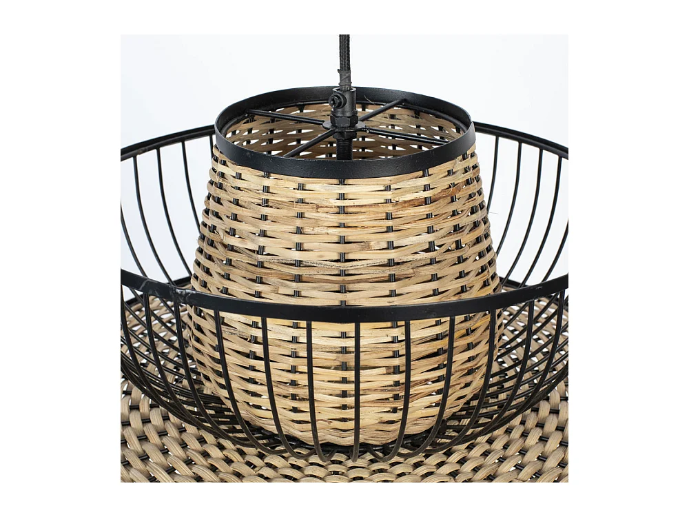 Carmen - Suspension en cannage ø40x35cm - Couleur - Naturel