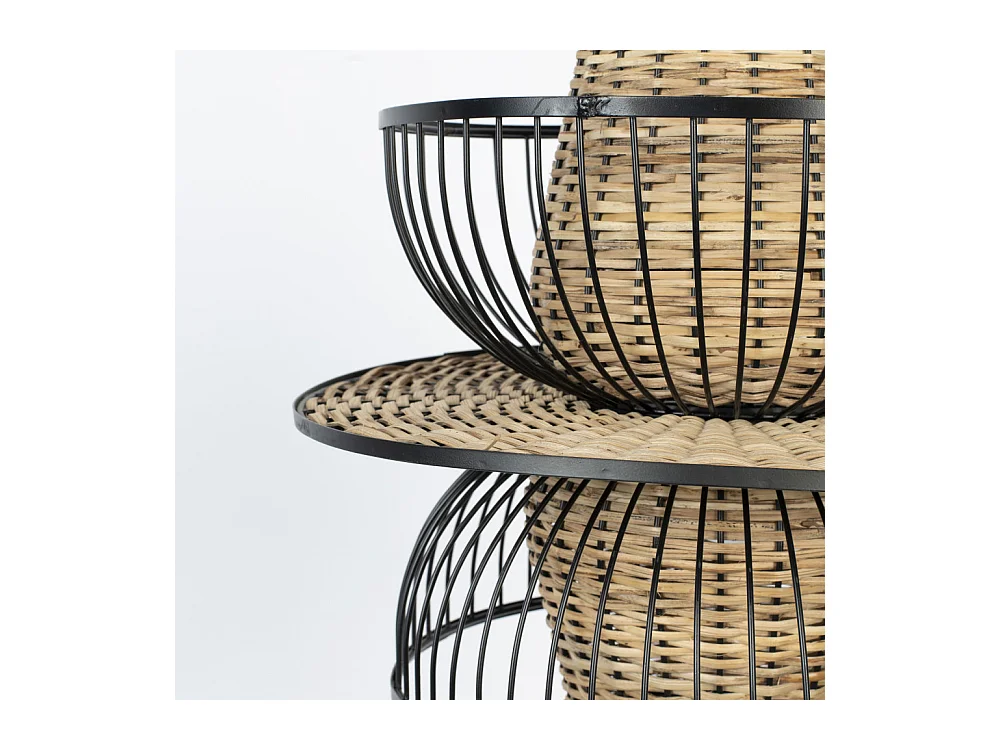 Carmen - Suspension en cannage ø40x35cm - Couleur - Naturel