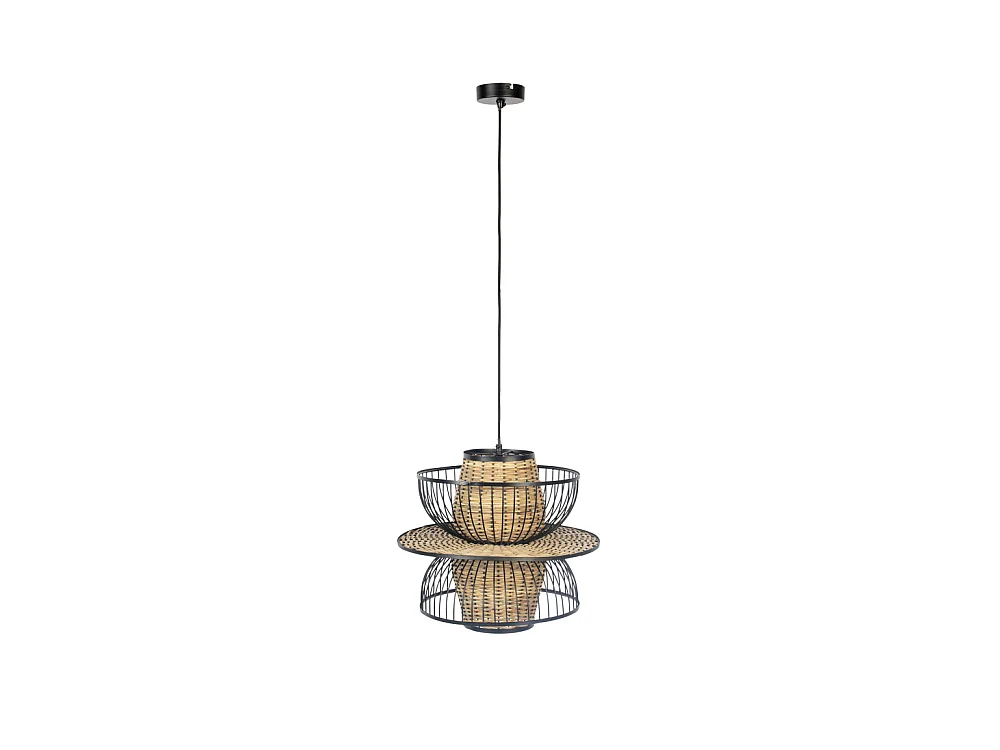Carmen - Suspension en cannage ø40x35cm - Couleur - Naturel