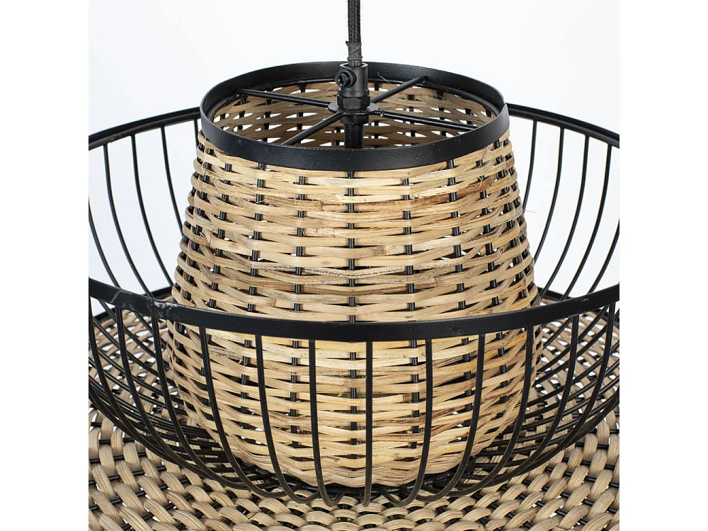 Carmen - Suspension en cannage ø40x35cm - Couleur - Naturel