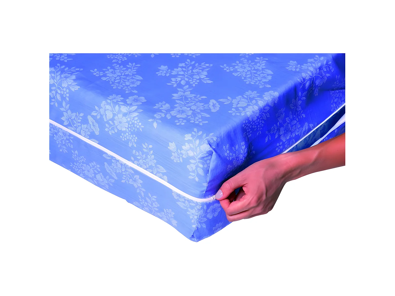 Housse à matelas damassé 180 x 200 cm " King size" - Rénove matelas