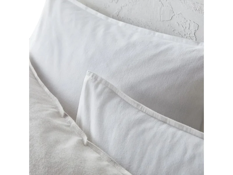Lot de 2 protège taies flanelle 65 x 65 cm / 100% Coton