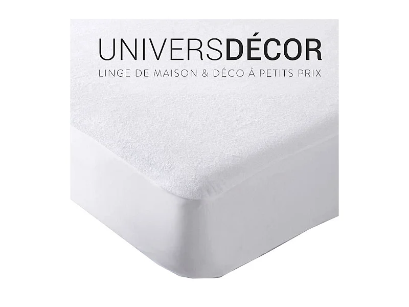 Lot de 2 Protèges matelas imperméable, absorbant et anti-acariens 160 x 200 cm