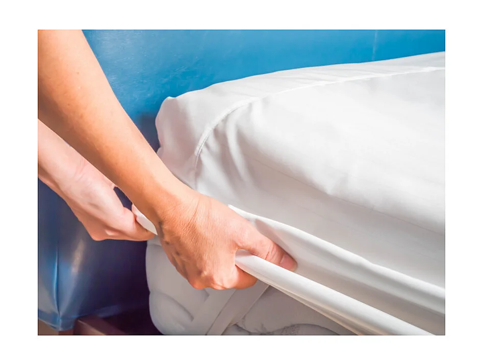 Protège matelas flanelle 200 x 200 cm "King size" / 100% Coton