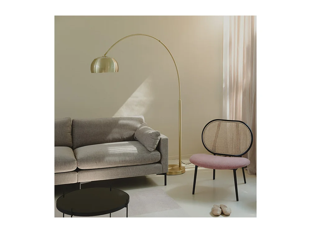 Bow - Lampadaire arc design - Laiton