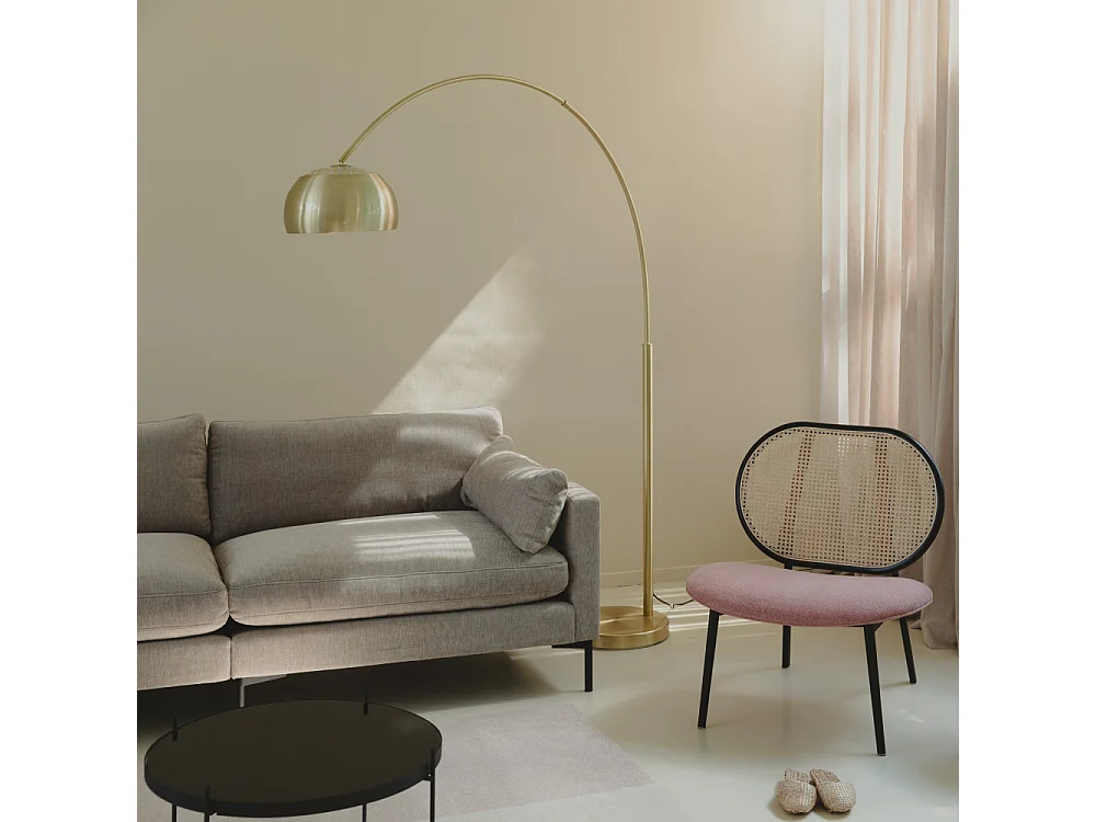 Bow - Lampadaire arc design - Laiton