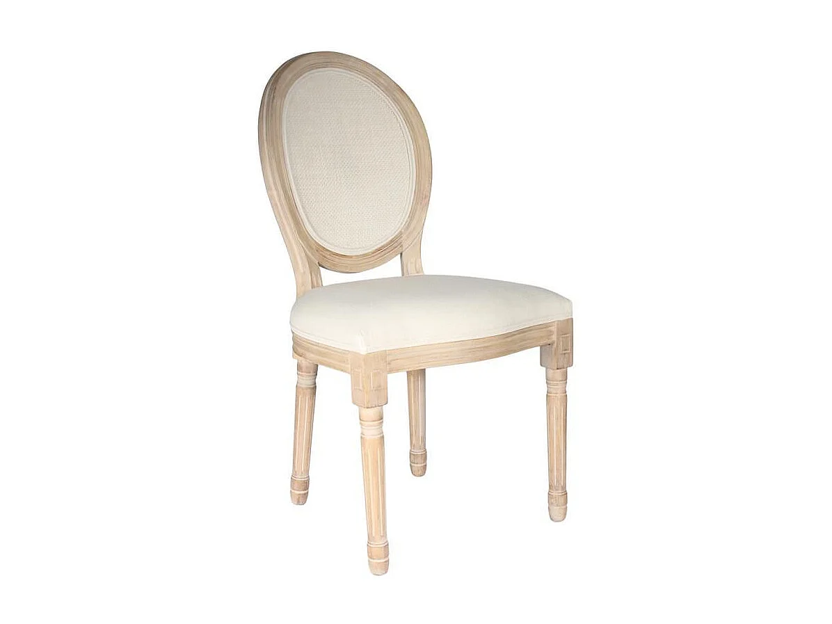 Lot de 2 Chaises en Canage "Eleonor" 96cm Beige