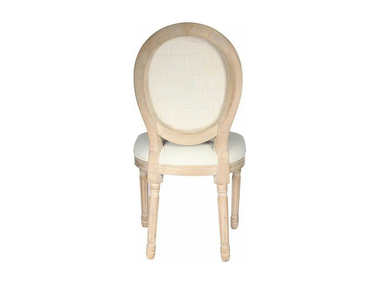 Lot de 2 Chaises en Canage "Eleonor" 96cm Beige