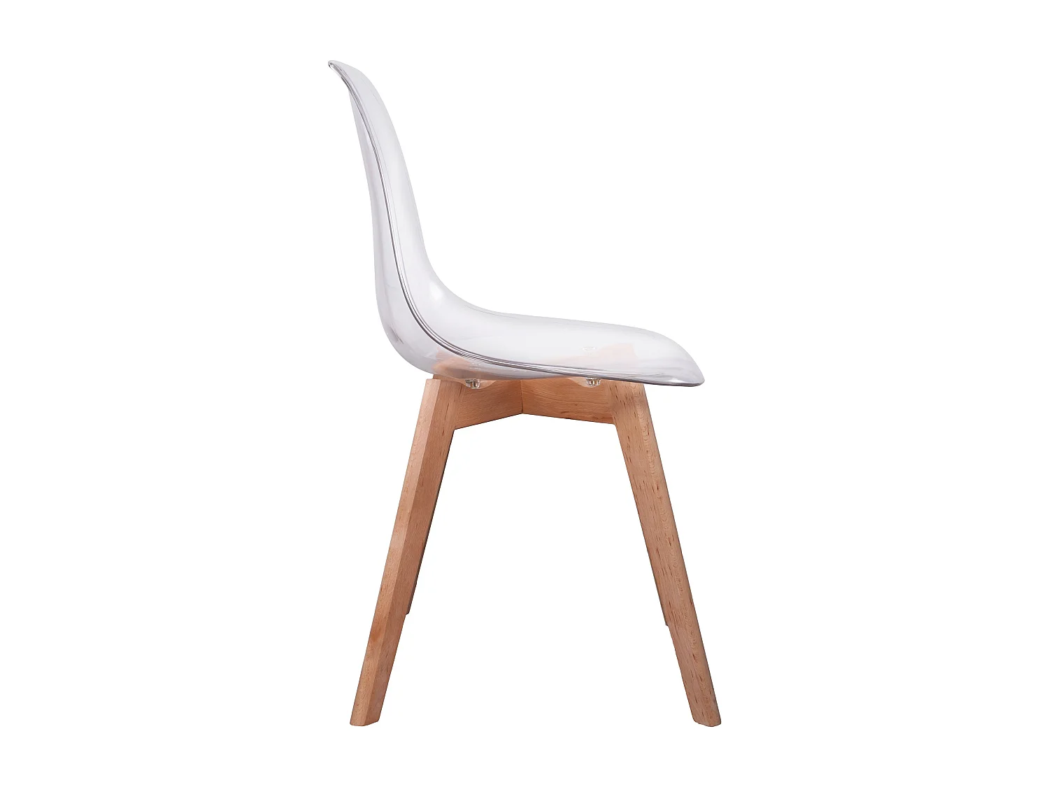 Chaise Scandinave Transparente - Lot De 2 Transparent