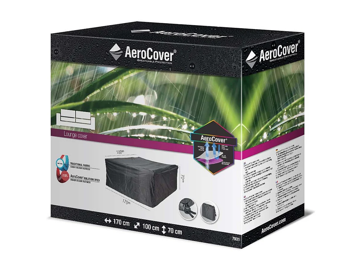 Housse de protection respirante pour banc de jardin Pour banc 170x100xH70 cm