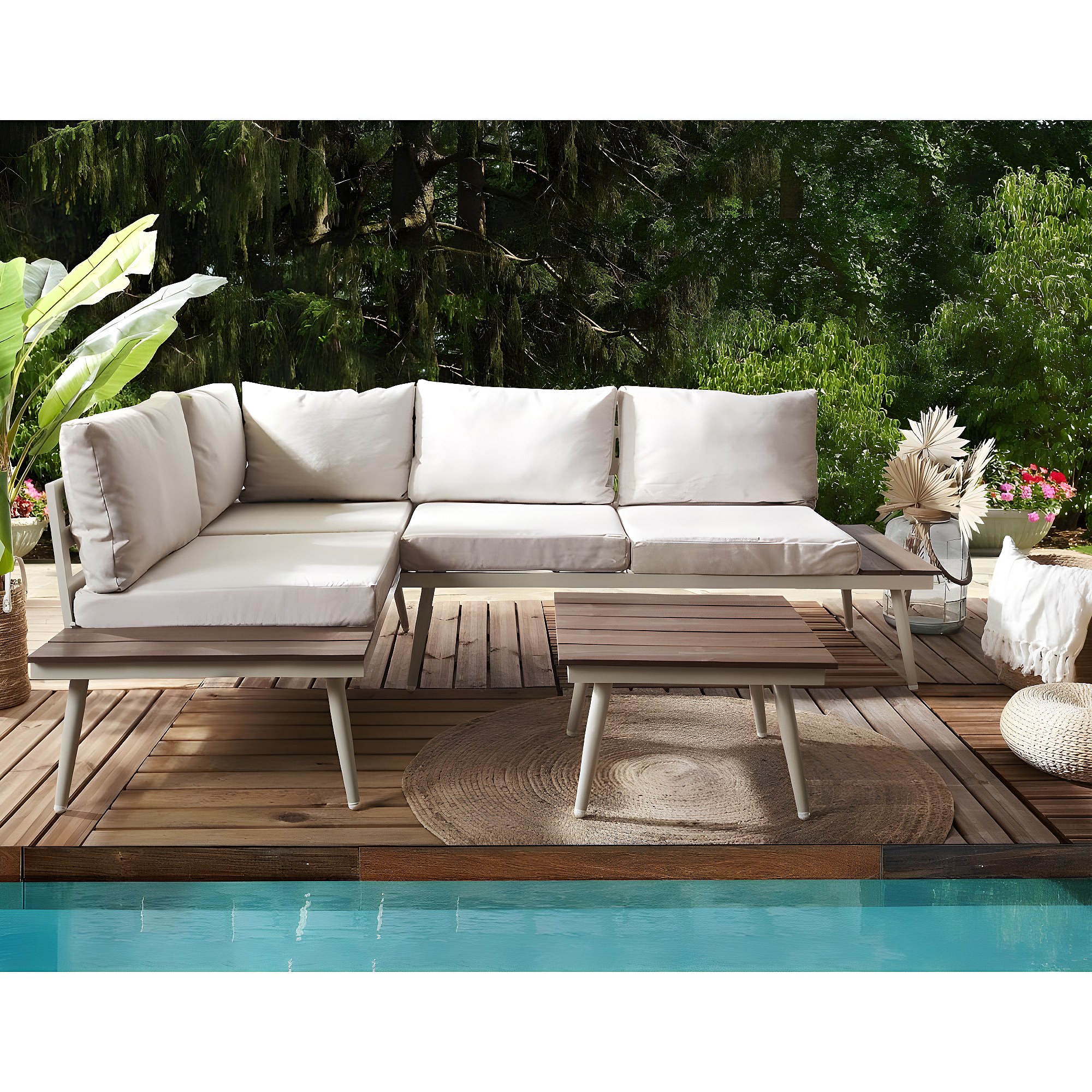 Salon de jardin détente 5 places Sofia