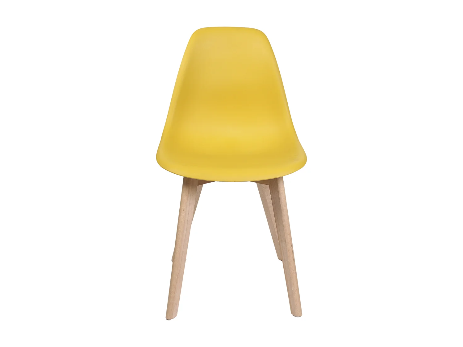 Chaise Scandinave Coque Moutarde - Lot De 2 Jaune