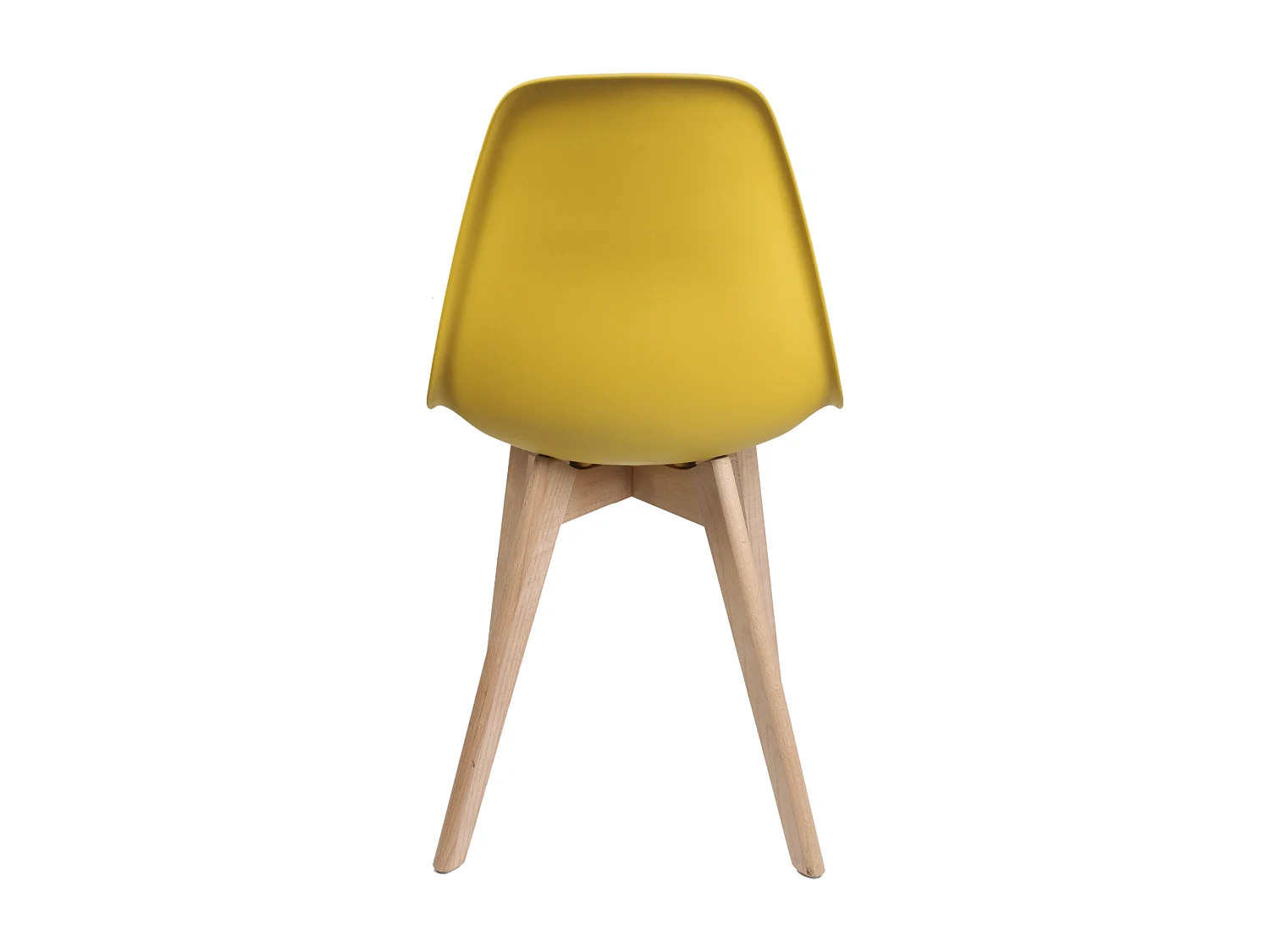 Chaise Scandinave Coque Moutarde - Lot De 2 Jaune