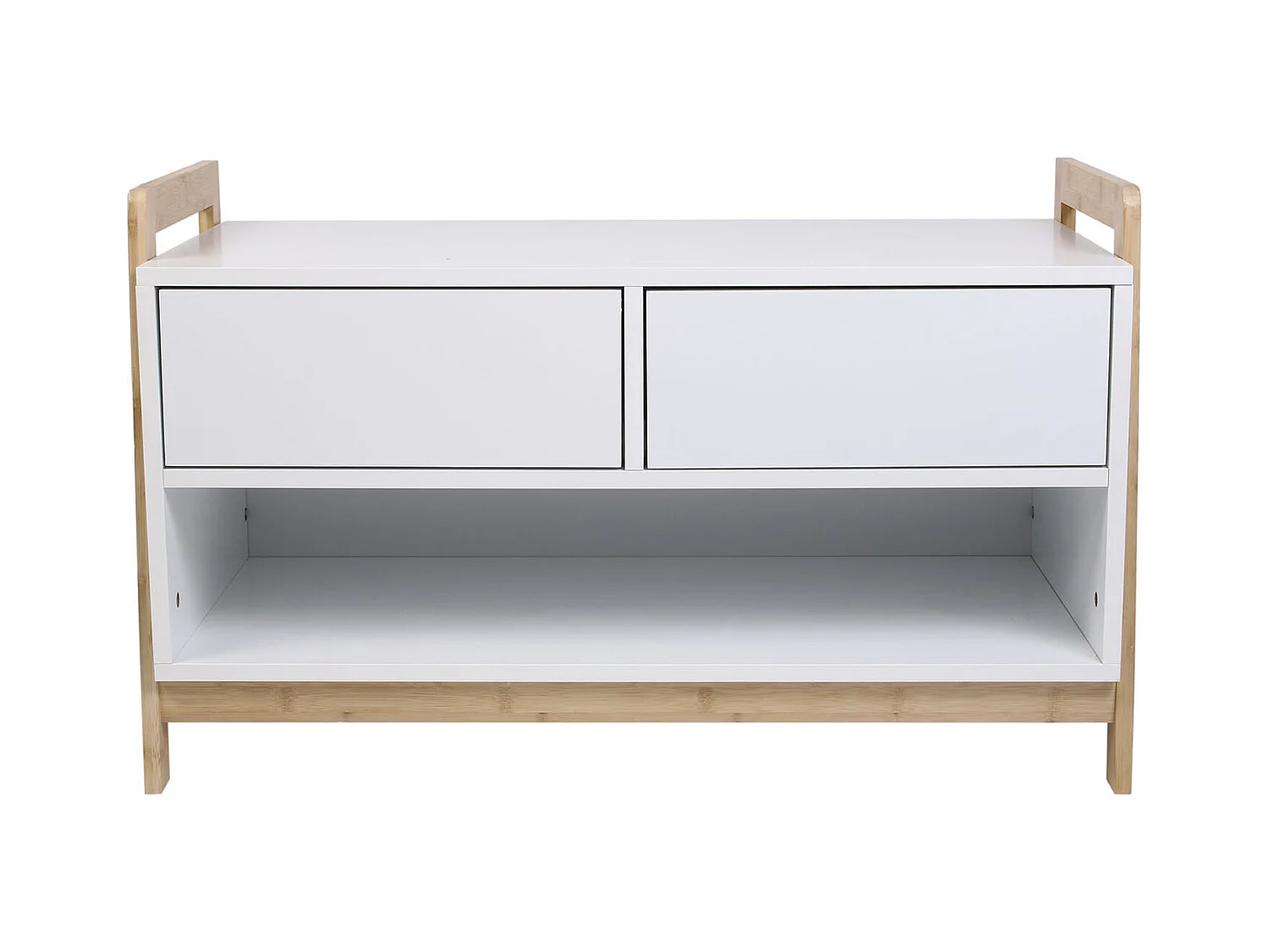 Meuble De Rangement Copenhague Blanc, Marron