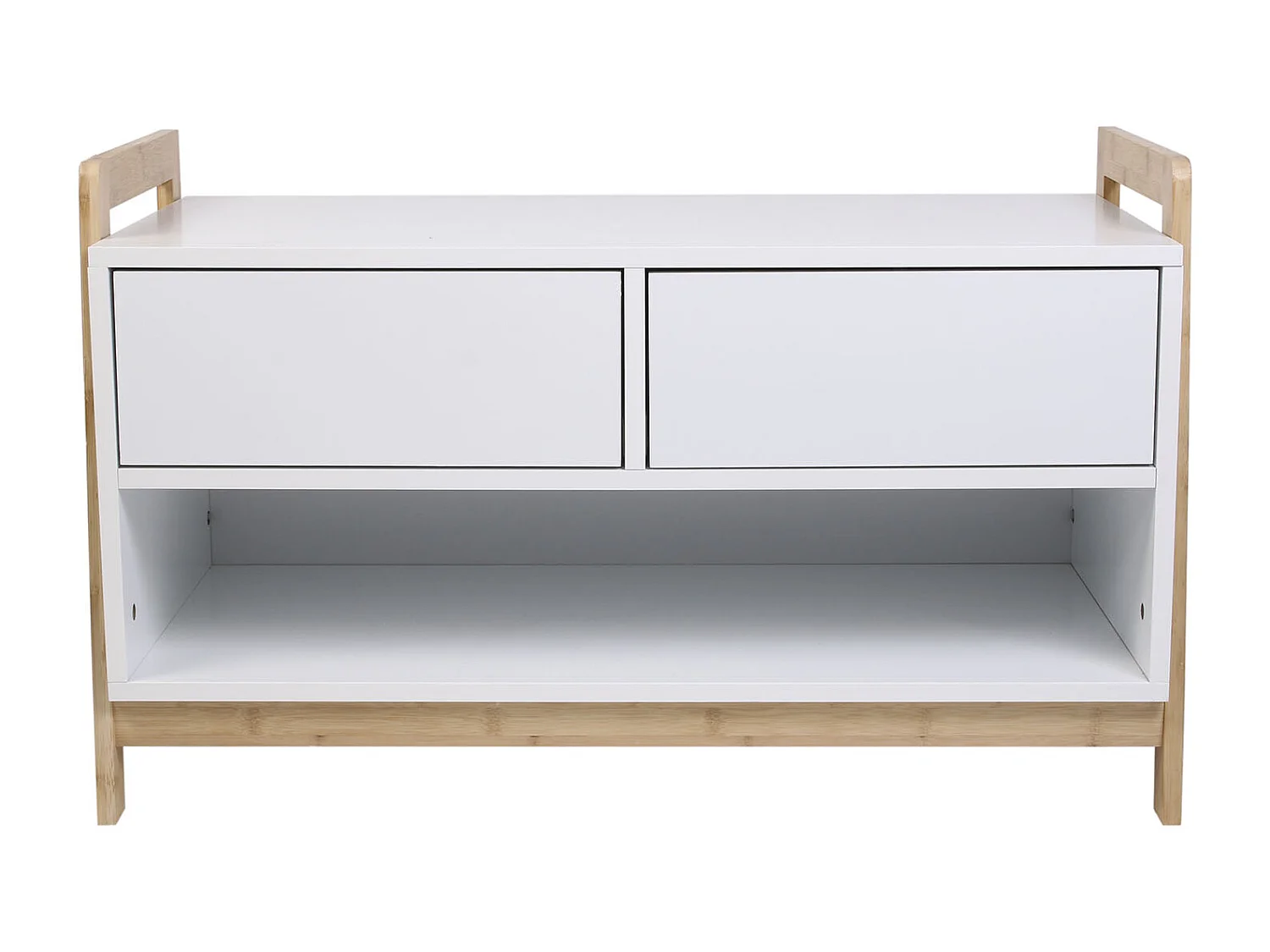 Meuble De Rangement Copenhague Blanc, Marron