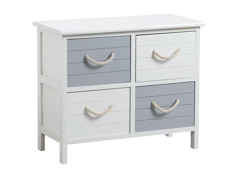 Commode 4 tiroirs en médium Océan