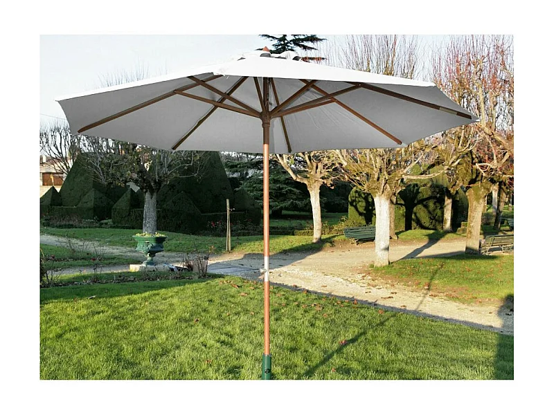 Parasol en bois 300 cm avec manivelle Holly