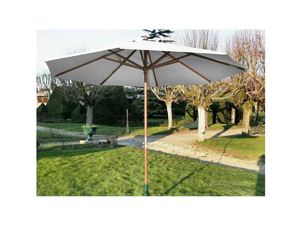 Parasol en bois 300 cm avec manivelle Holly