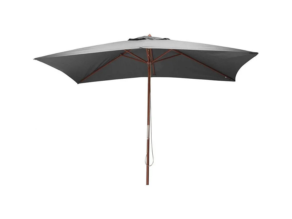 Parasol avec mât en bois 300x200 cm Ori