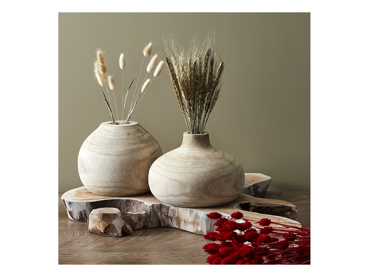 Vase Rond Bancoulier Beige