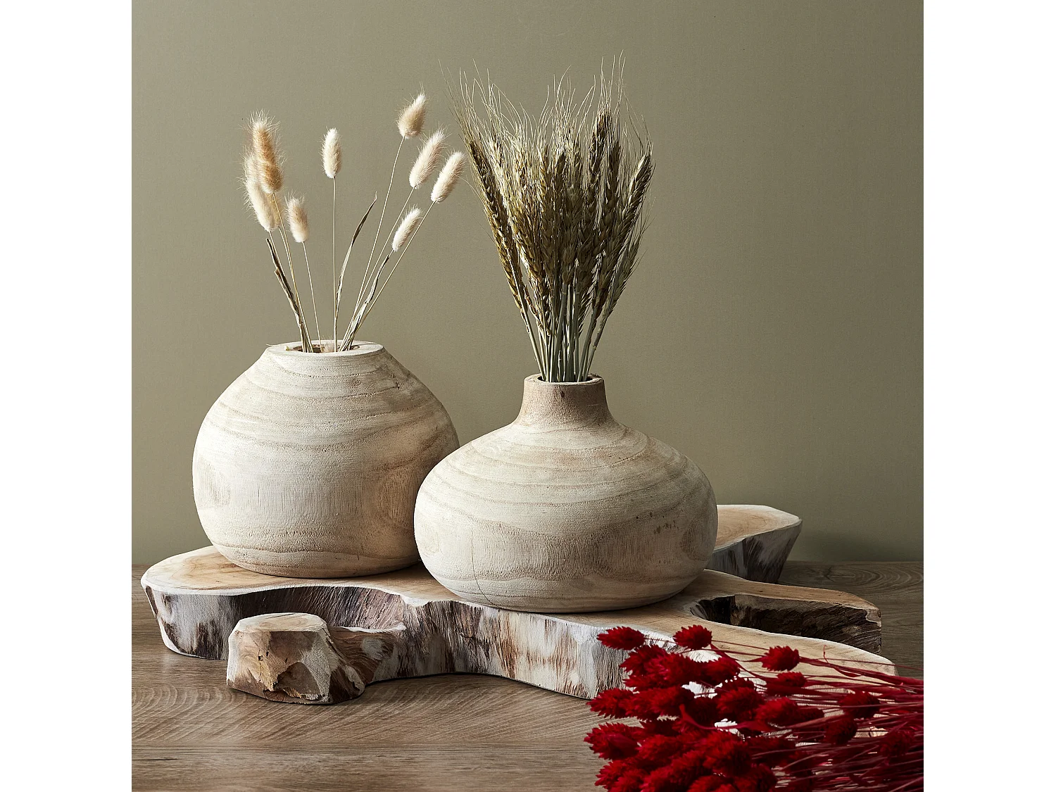 Vase Ruche Bancoulier Beige