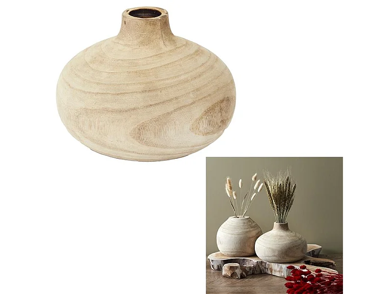 Vase Ruche Bancoulier Beige