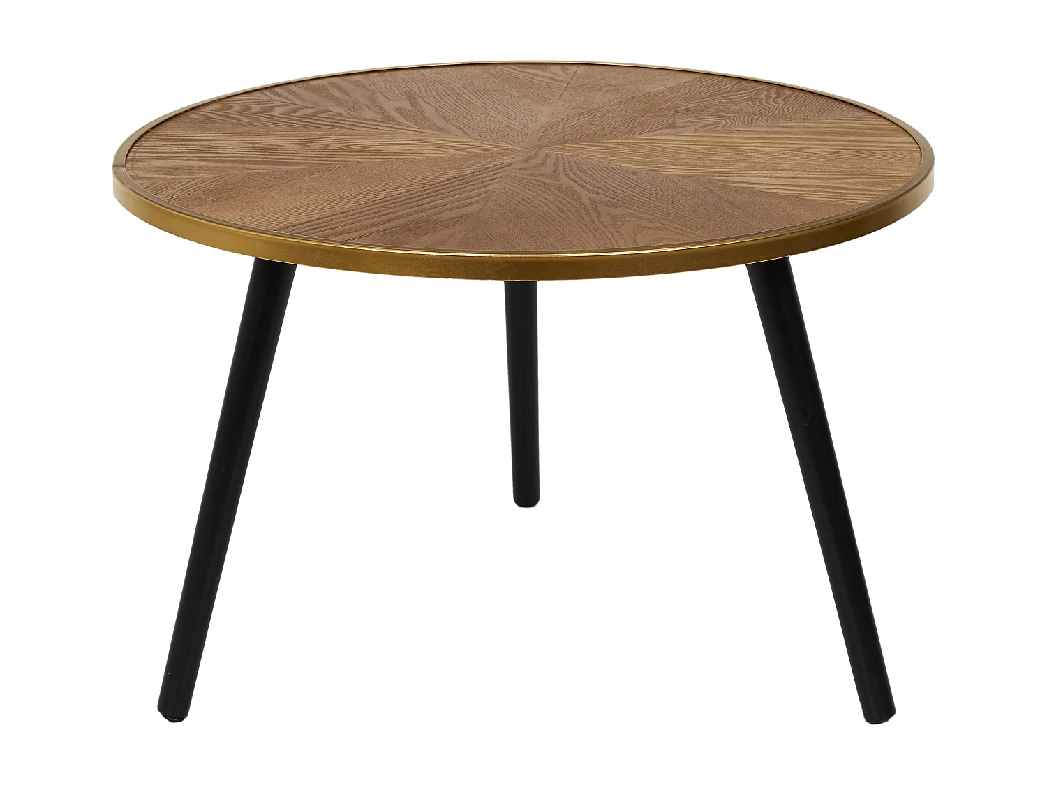 Table Gigogne Felix X2 Marron, Noir, Or