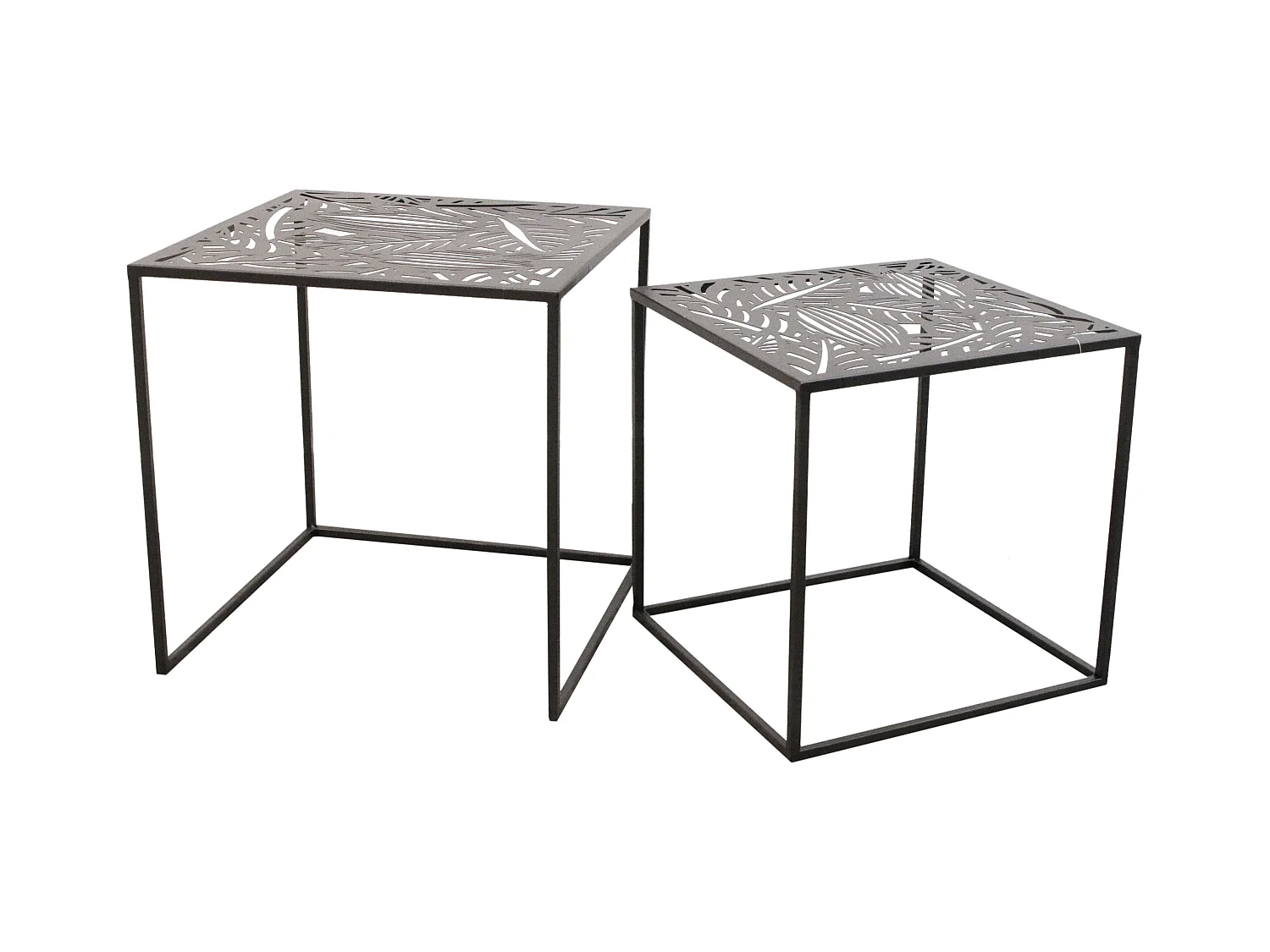 Table Metal Gigogne Havana X2 Noir