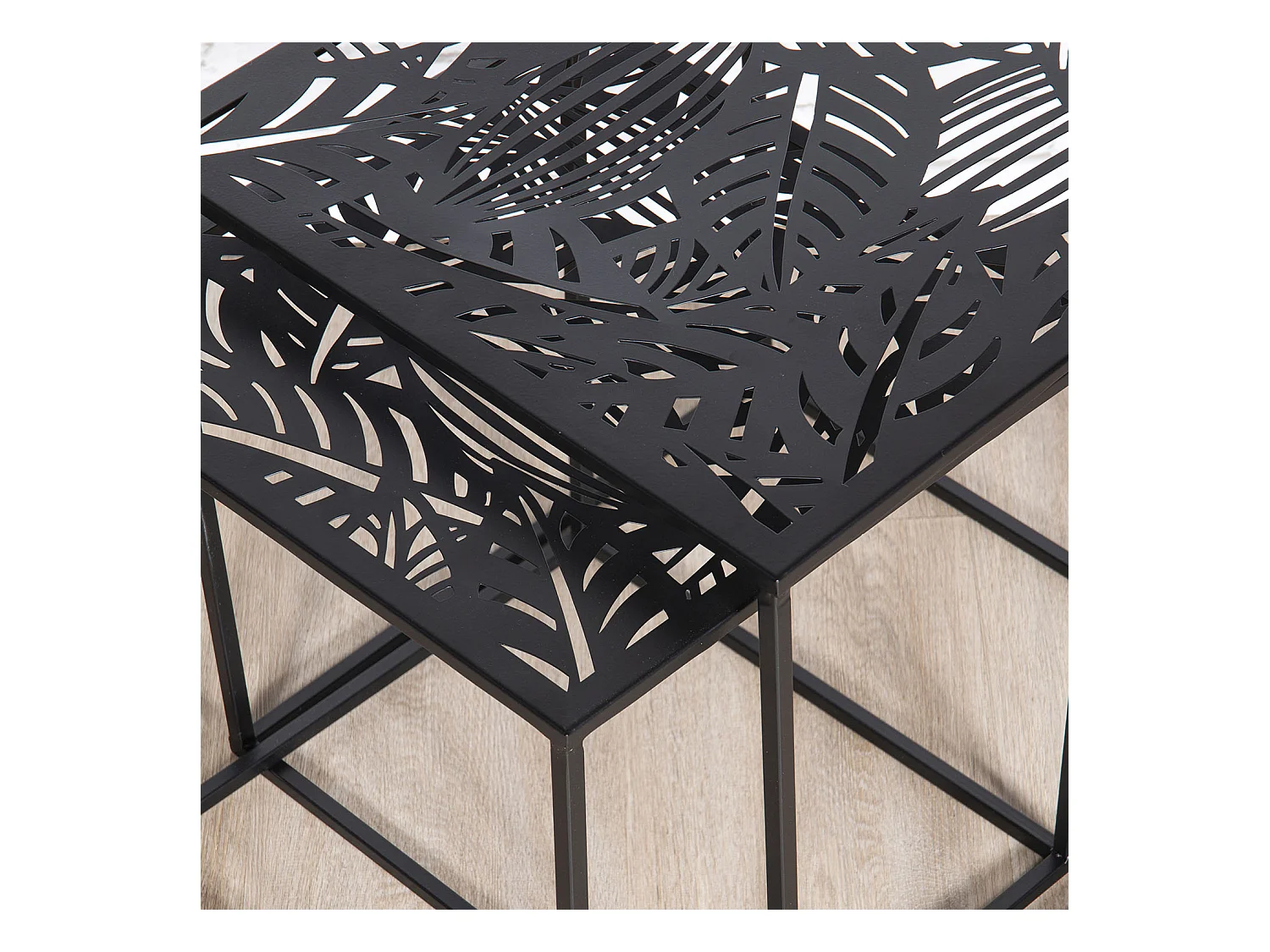 Table Metal Gigogne Havana X2 Noir