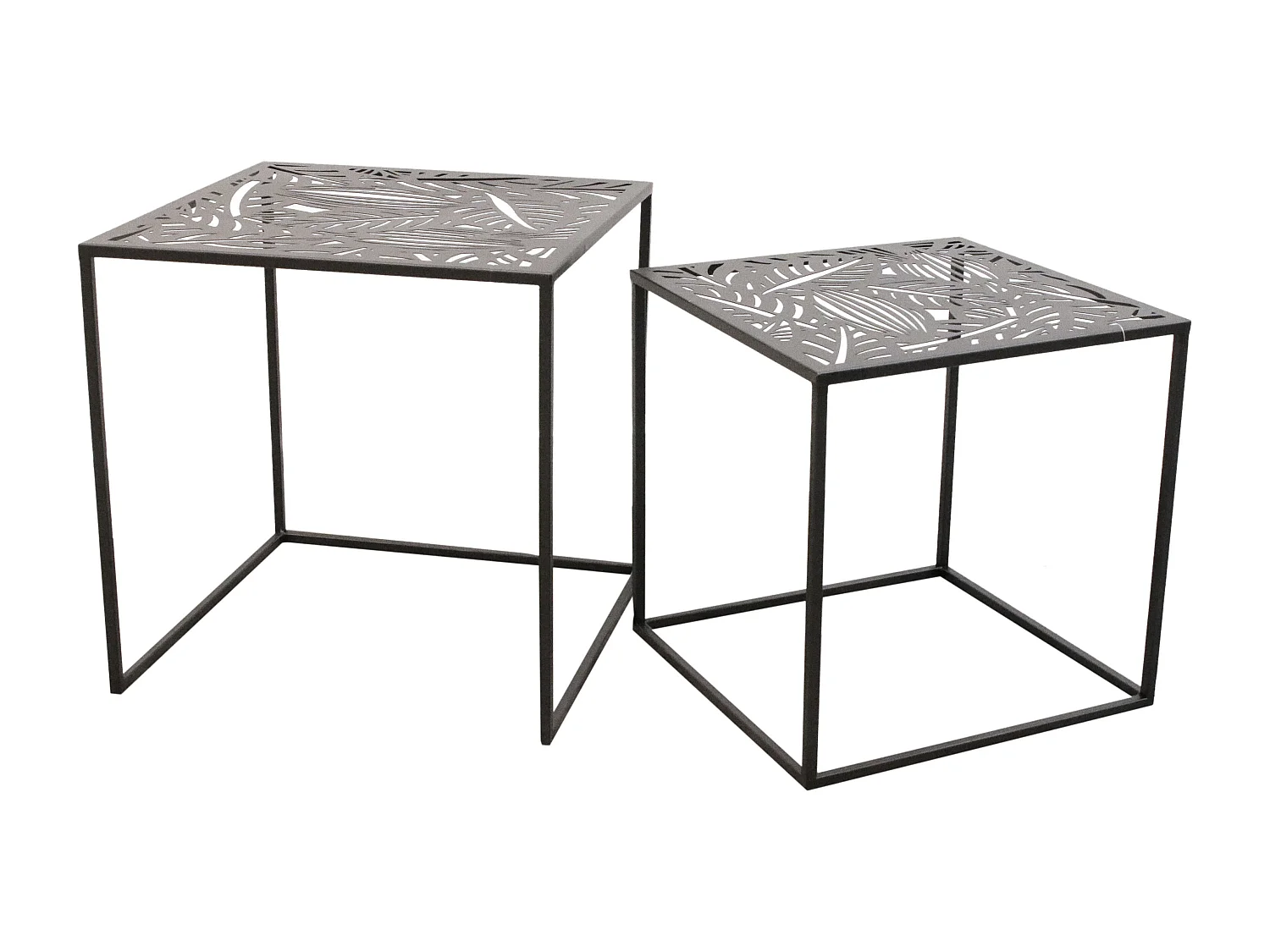 Table Metal Gigogne Havana X2 Noir