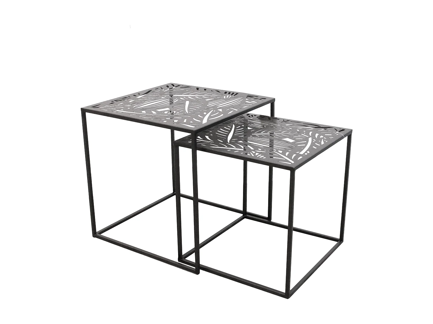 Table Metal Gigogne Havana X2 Noir