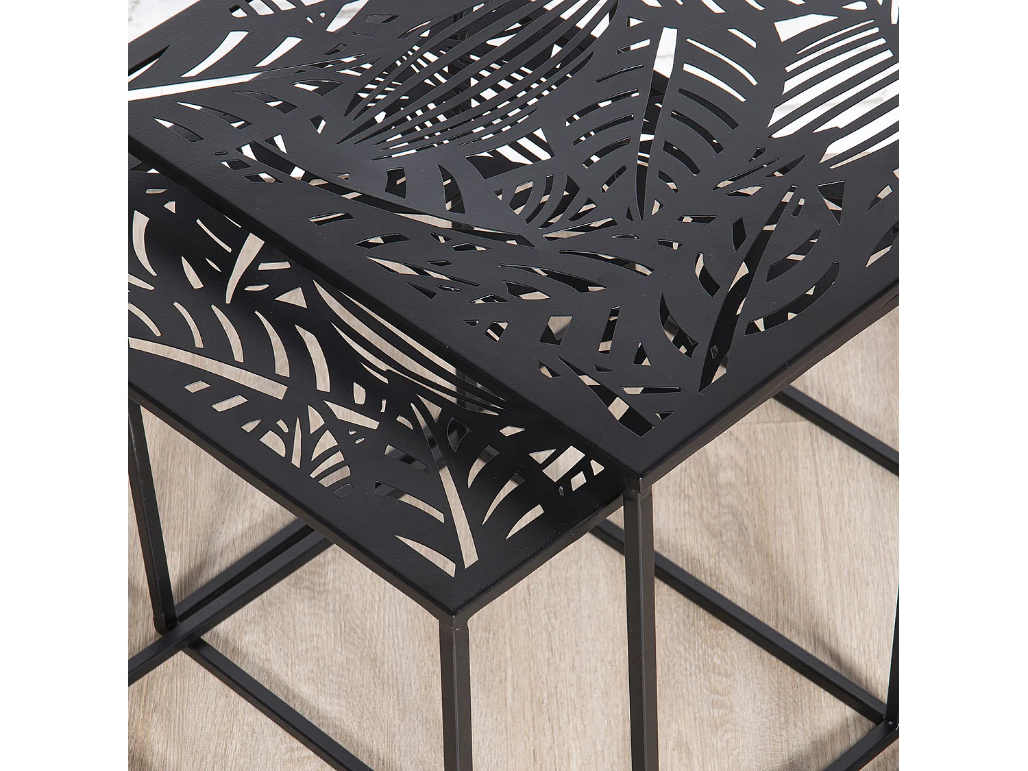 Table Metal Gigogne Havana X2 Noir