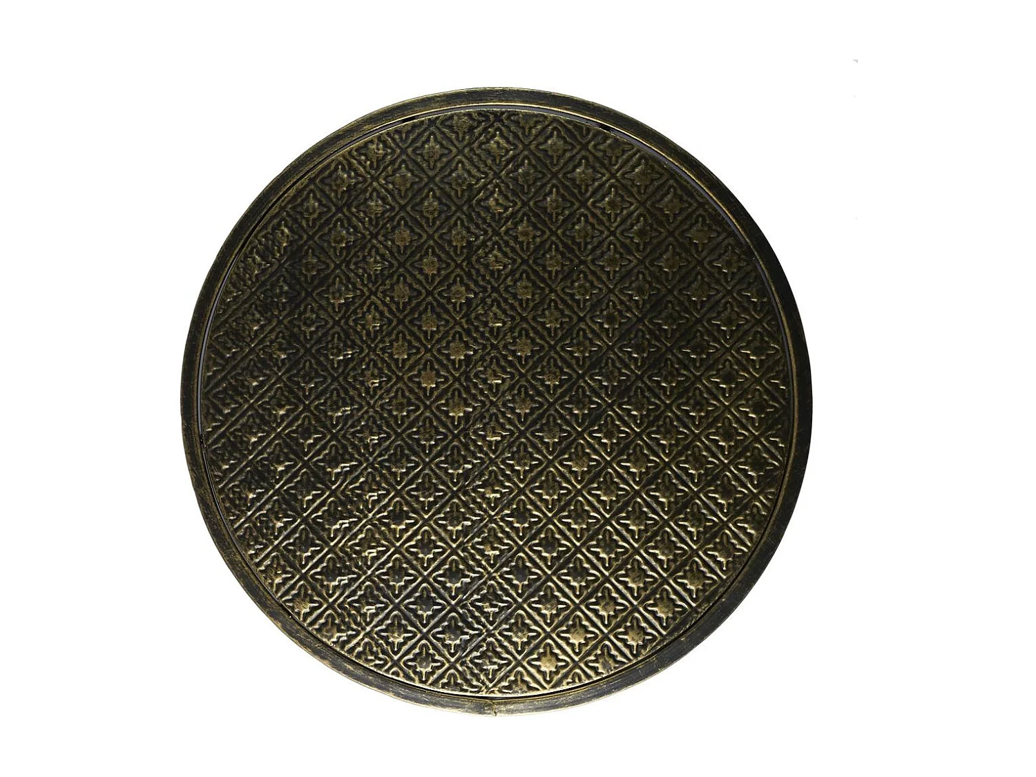 Table Gigogne Metal Martele Mirage X2 Noir, Or