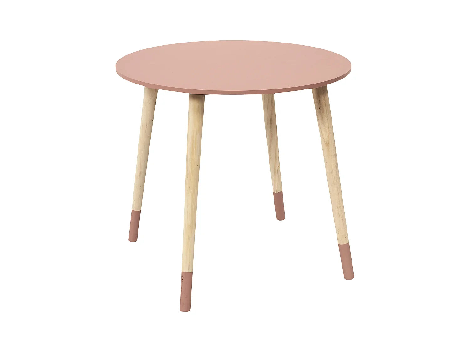 Table Gigogne Bicolore Rose X2 Rose, Blanc