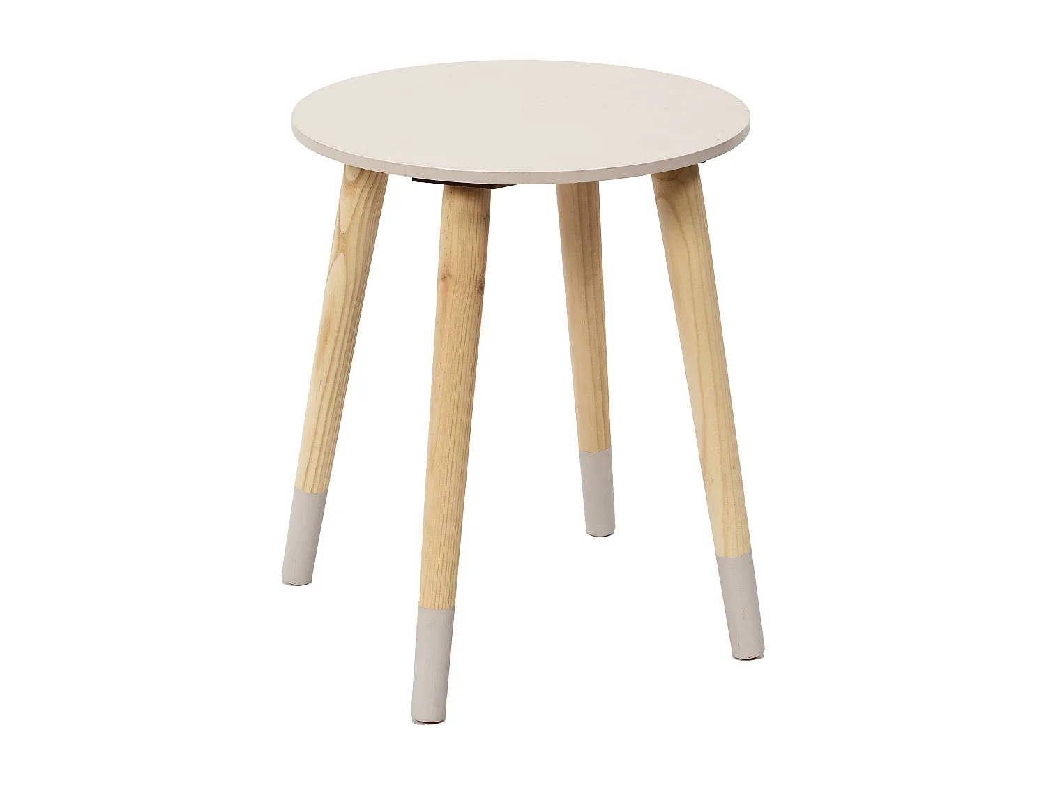 Lot de 2 Tables Gigognes "Bicolore" 48cm Rose